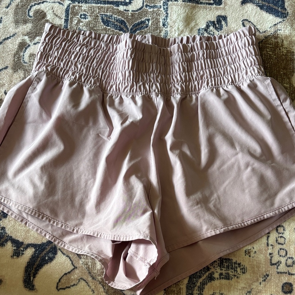 Dusty Pink High Waist Shorts